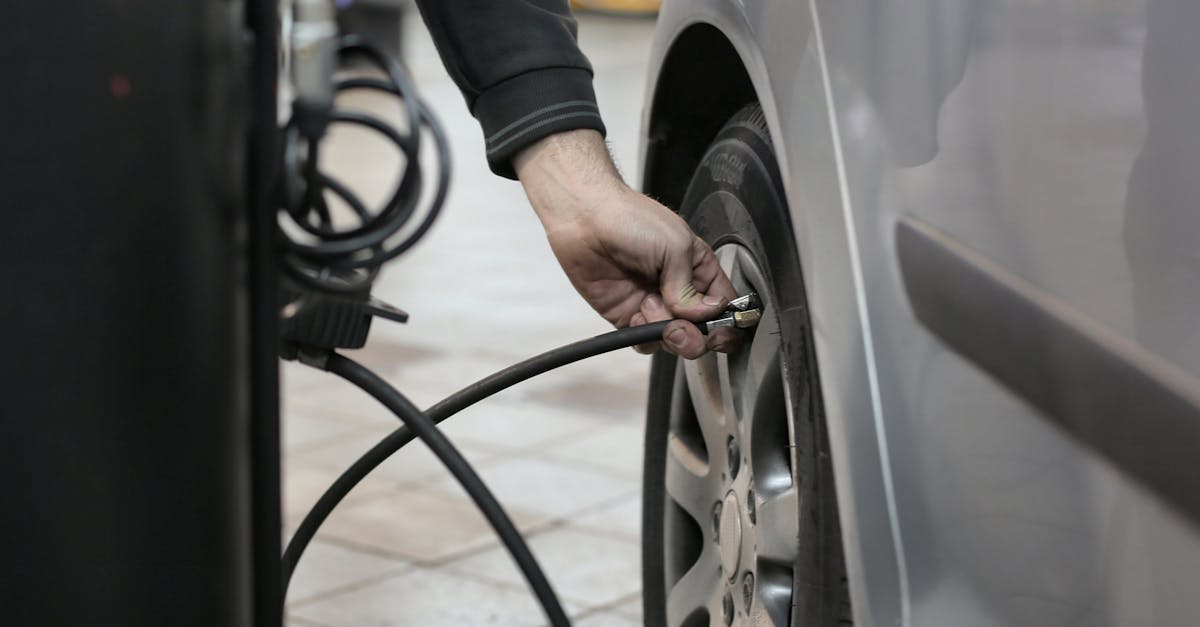 Tire pressure check visual for mobile tire preparation and roadside safety questions.